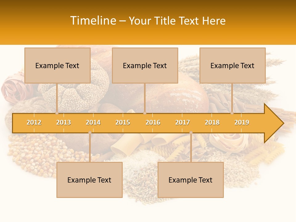 A Bunch Of Food That Is On A Table PowerPoint Template