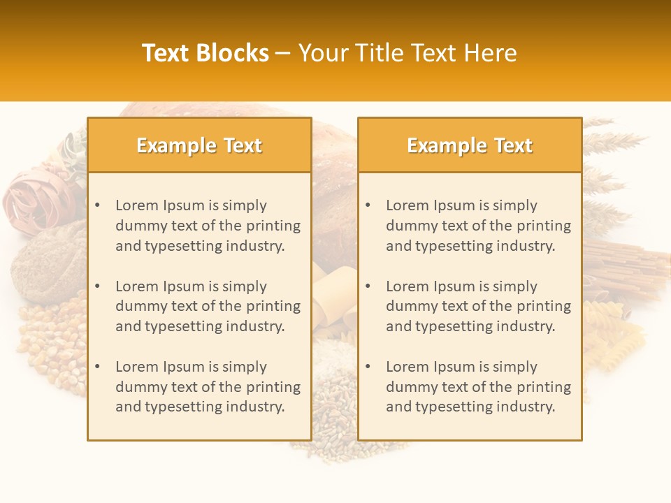 A Bunch Of Food That Is On A Table PowerPoint Template