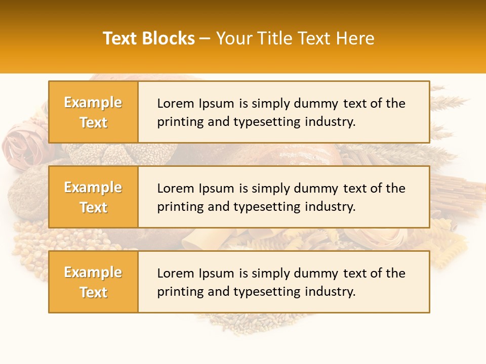 A Bunch Of Food That Is On A Table PowerPoint Template