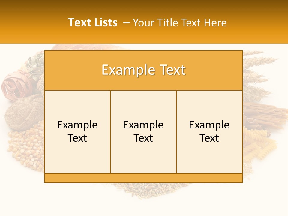 A Bunch Of Food That Is On A Table PowerPoint Template