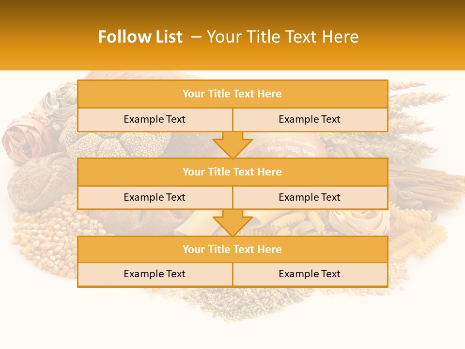 A Bunch Of Food That Is On A Table PowerPoint Template
