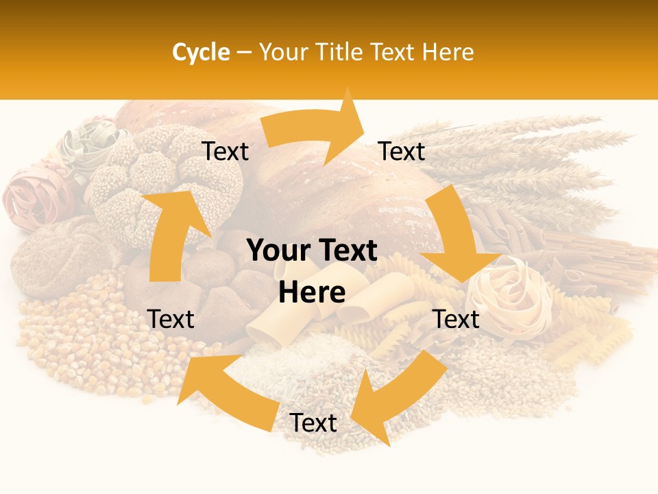 A Bunch Of Food That Is On A Table PowerPoint Template