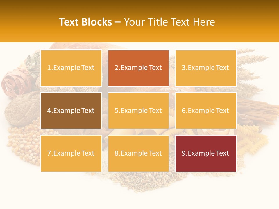 A Bunch Of Food That Is On A Table PowerPoint Template