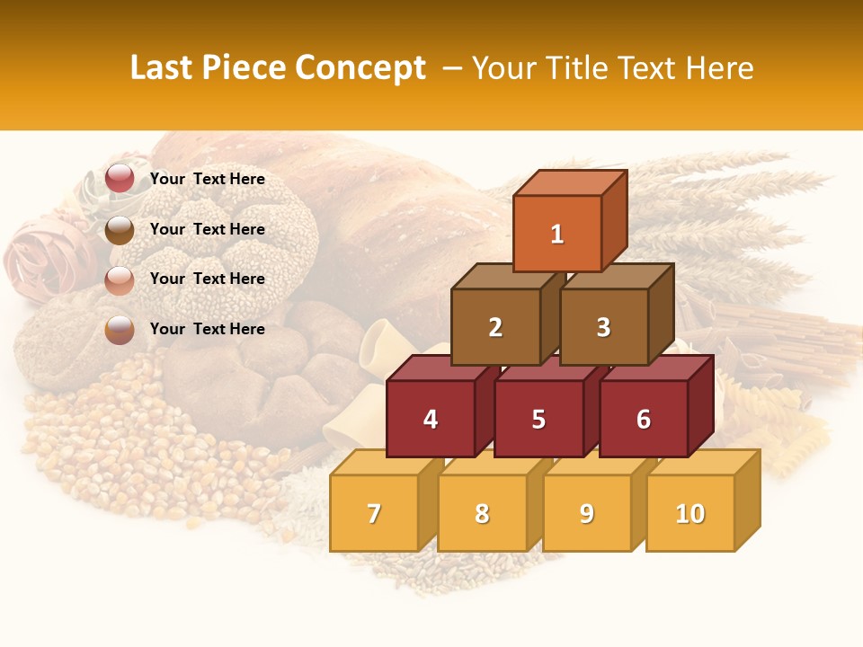 A Bunch Of Food That Is On A Table PowerPoint Template