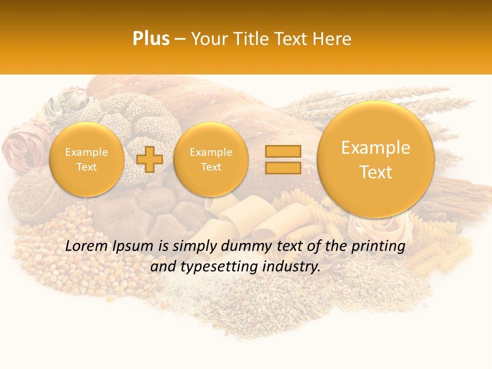 A Bunch Of Food That Is On A Table PowerPoint Template
