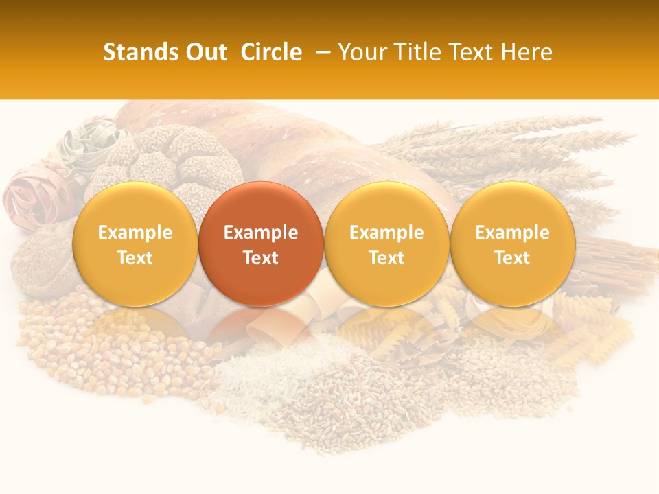 A Bunch Of Food That Is On A Table PowerPoint Template