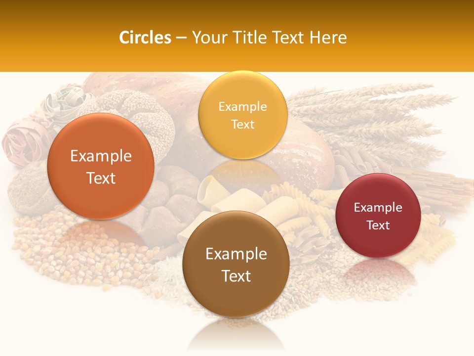 A Bunch Of Food That Is On A Table PowerPoint Template