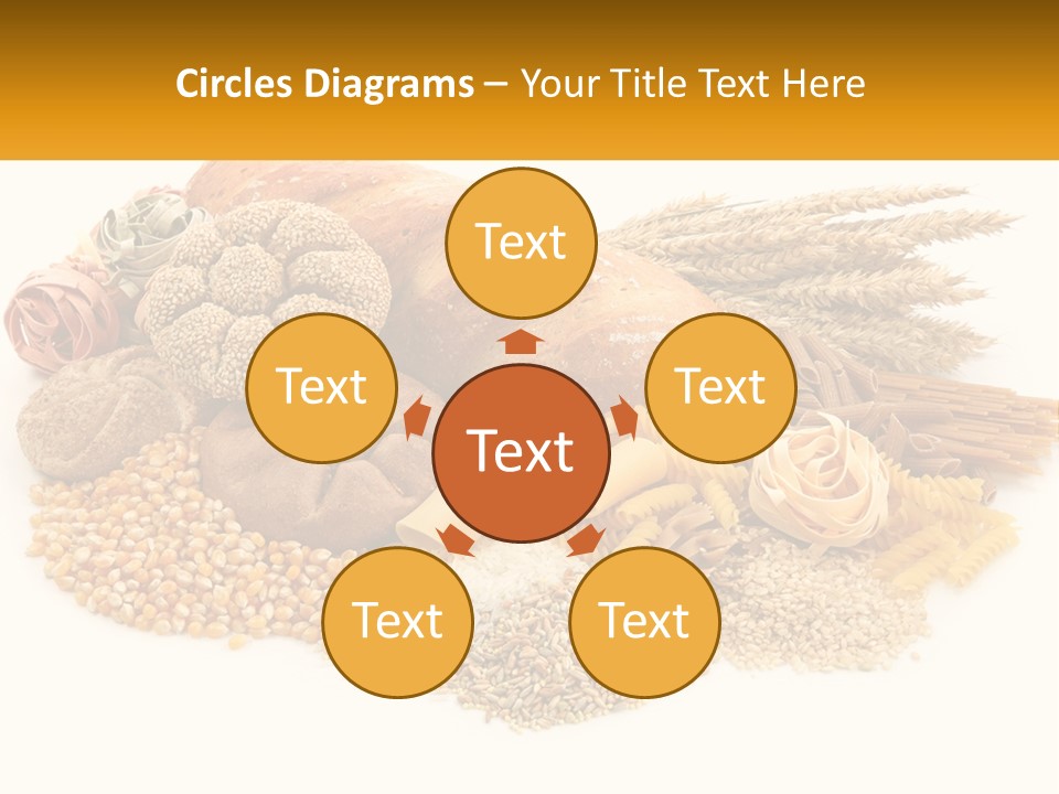 A Bunch Of Food That Is On A Table PowerPoint Template