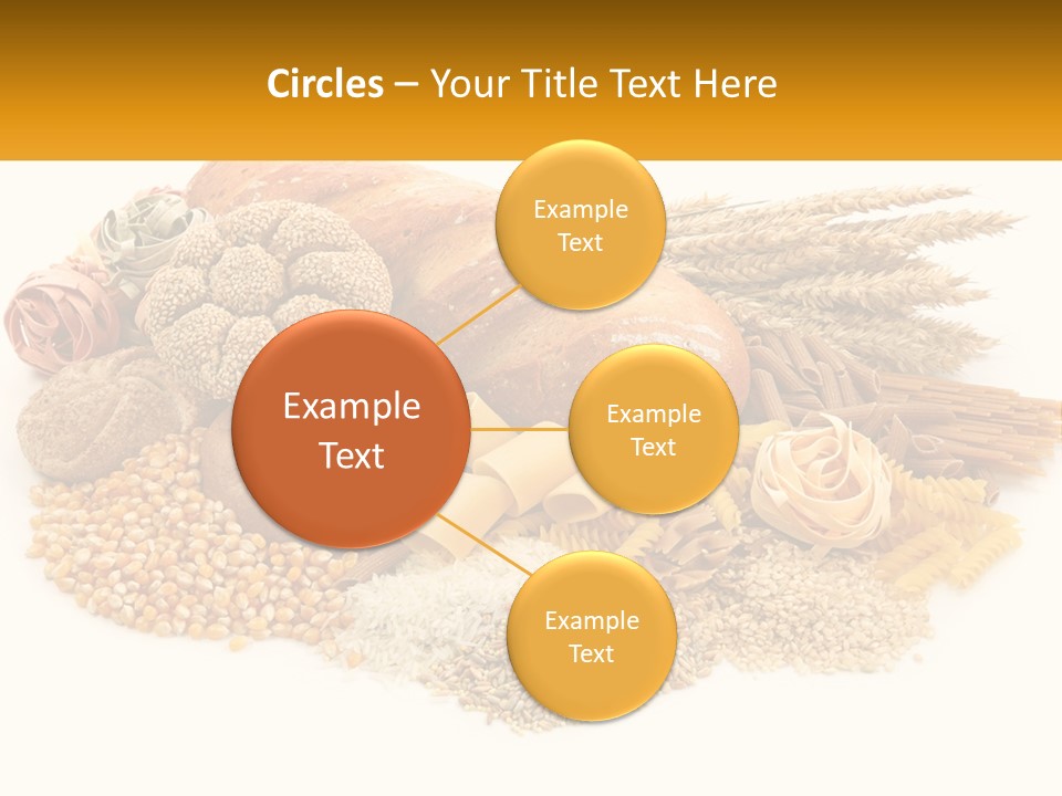 A Bunch Of Food That Is On A Table PowerPoint Template