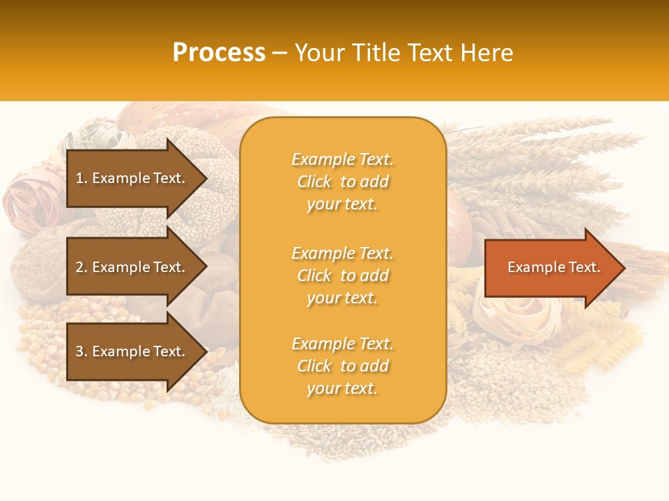 A Bunch Of Food That Is On A Table PowerPoint Template