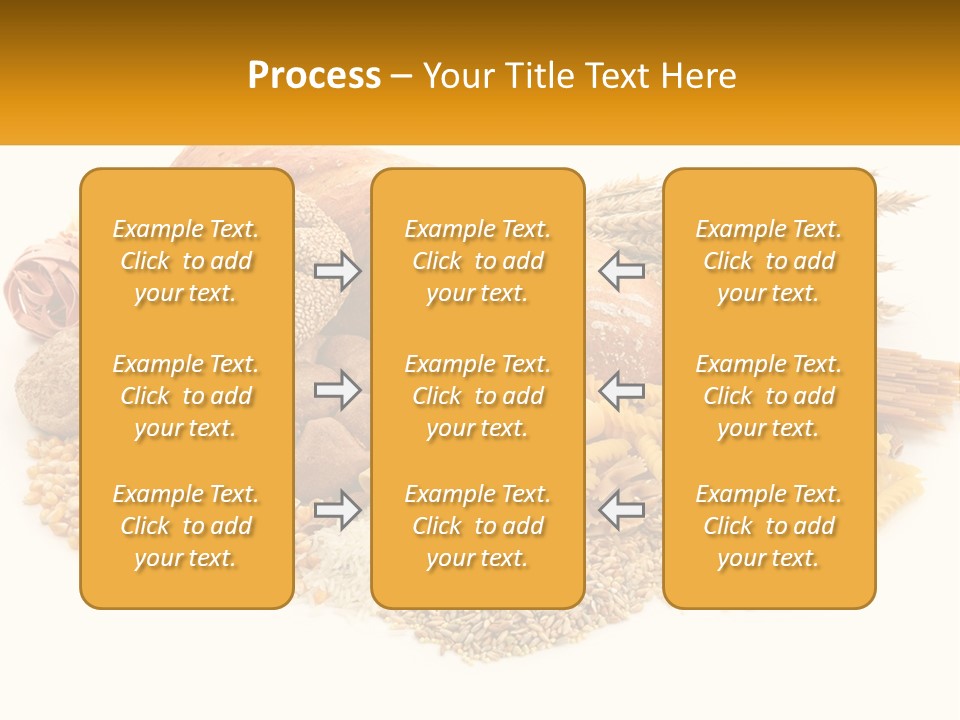A Bunch Of Food That Is On A Table PowerPoint Template