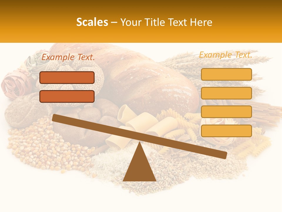 A Bunch Of Food That Is On A Table PowerPoint Template