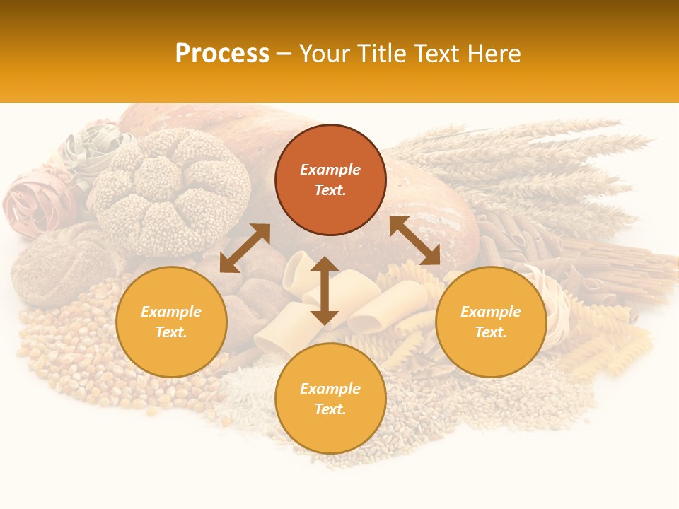 A Bunch Of Food That Is On A Table PowerPoint Template