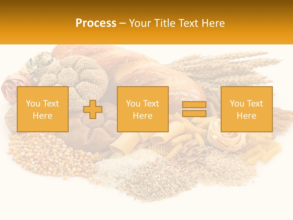 A Bunch Of Food That Is On A Table PowerPoint Template