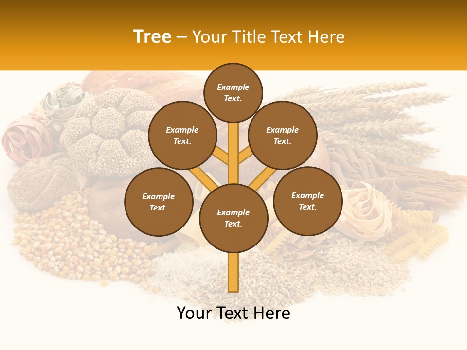 A Bunch Of Food That Is On A Table PowerPoint Template