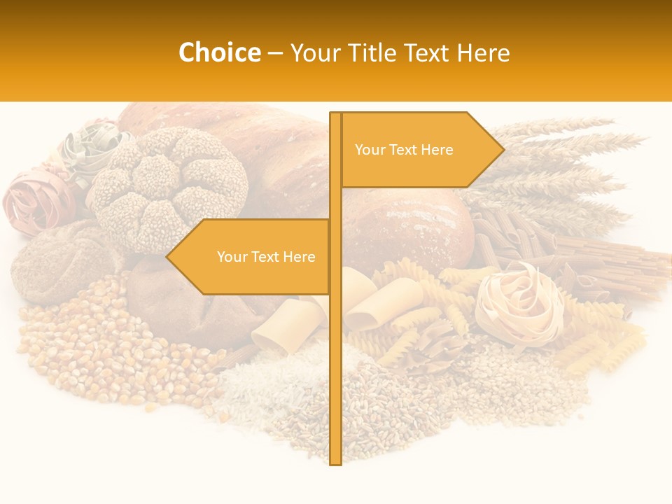 A Bunch Of Food That Is On A Table PowerPoint Template