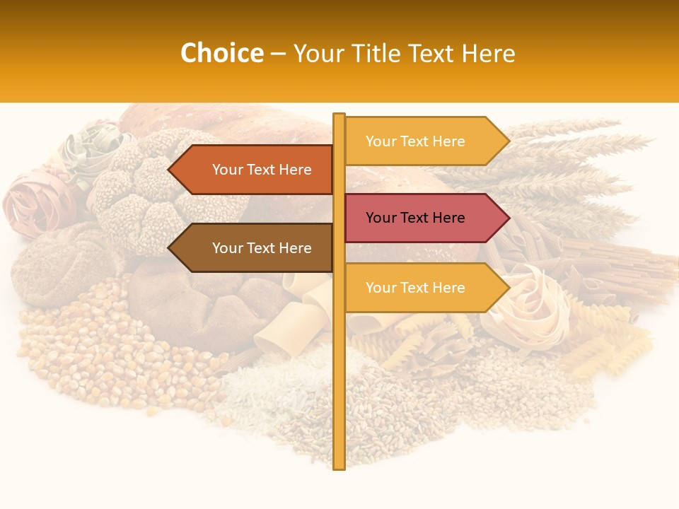 A Bunch Of Food That Is On A Table PowerPoint Template