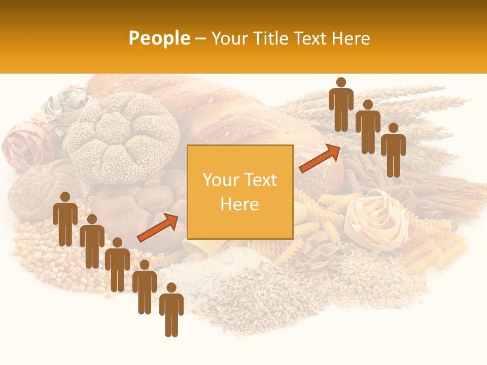 A Bunch Of Food That Is On A Table PowerPoint Template