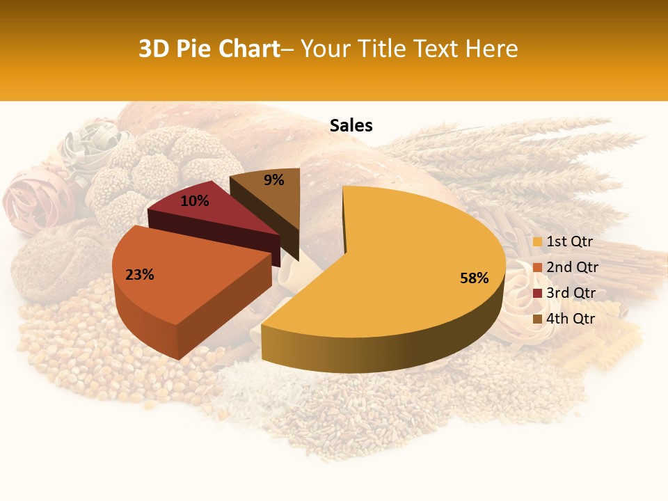A Bunch Of Food That Is On A Table PowerPoint Template