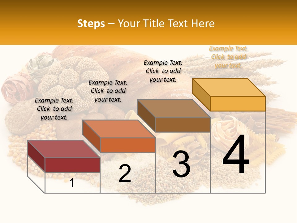 A Bunch Of Food That Is On A Table PowerPoint Template