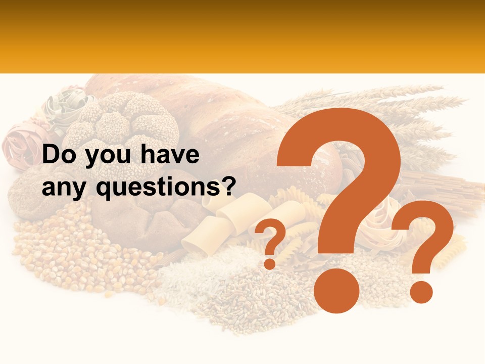 A Bunch Of Food That Is On A Table PowerPoint Template