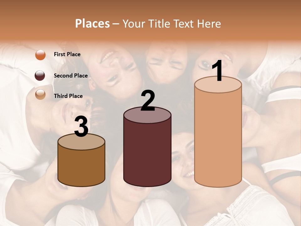 A Group Of Women Laying On Top Of Each Other PowerPoint Template
