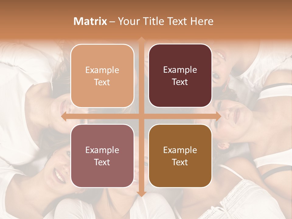 A Group Of Women Laying On Top Of Each Other PowerPoint Template