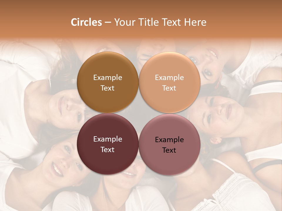 A Group Of Women Laying On Top Of Each Other PowerPoint Template