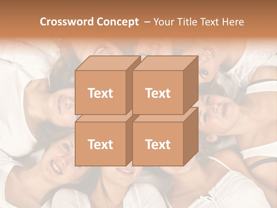 A Group Of Women Laying On Top Of Each Other PowerPoint Template