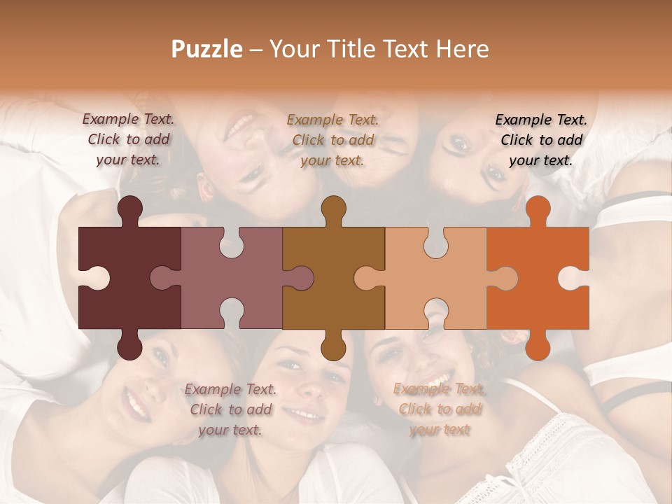 A Group Of Women Laying On Top Of Each Other PowerPoint Template