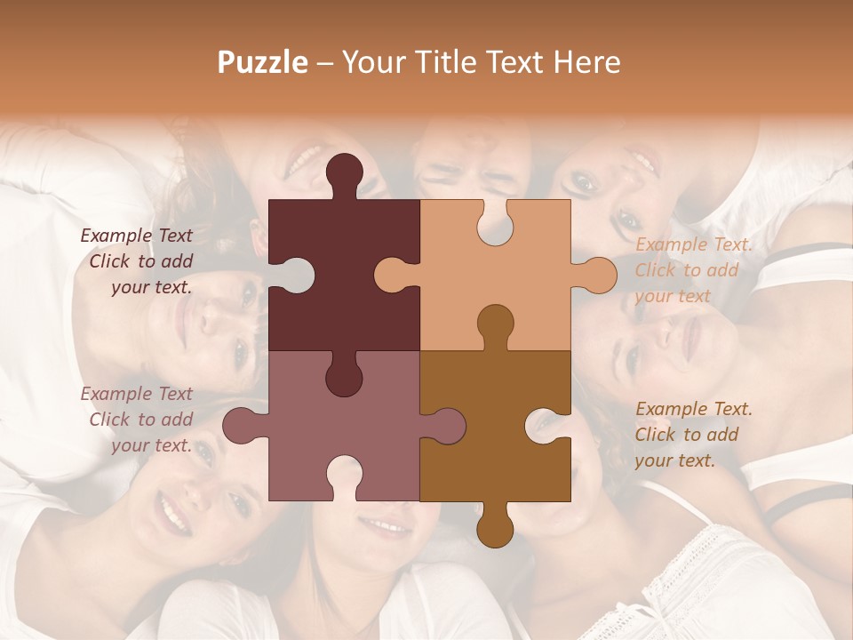 A Group Of Women Laying On Top Of Each Other PowerPoint Template