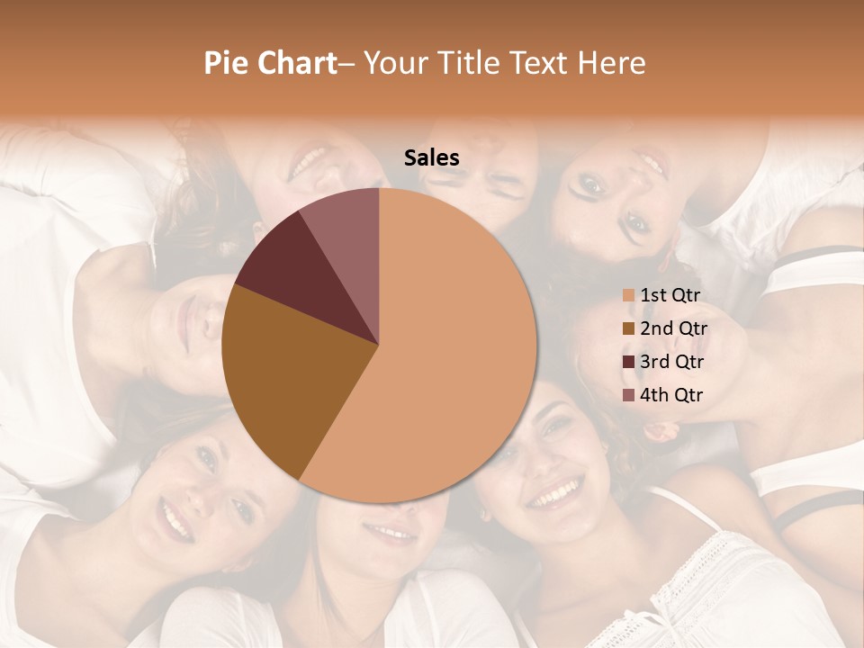 A Group Of Women Laying On Top Of Each Other PowerPoint Template