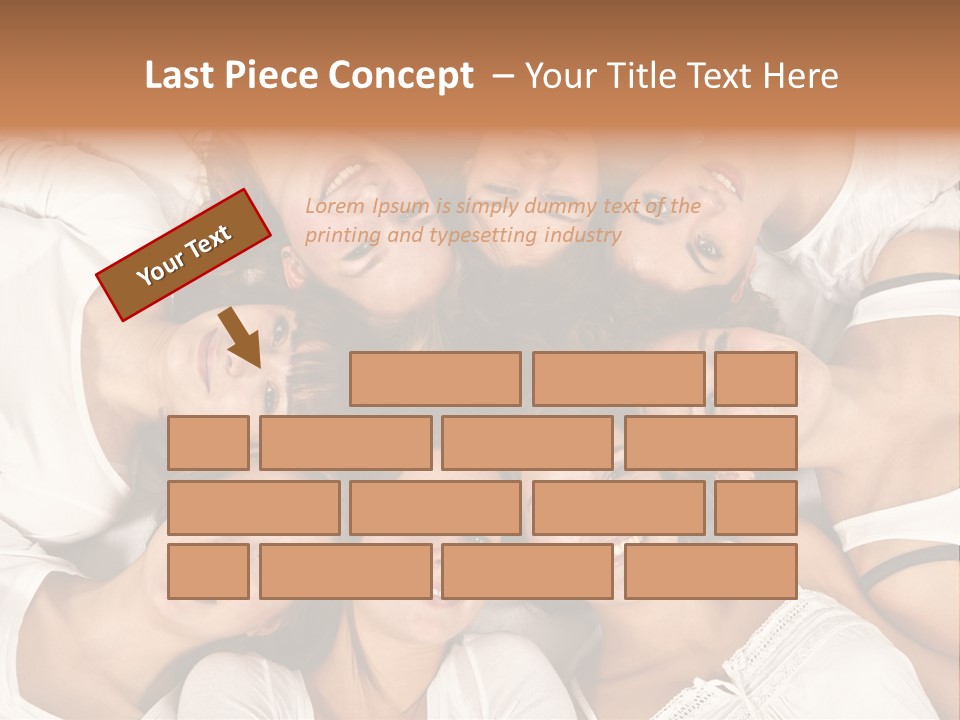 A Group Of Women Laying On Top Of Each Other PowerPoint Template