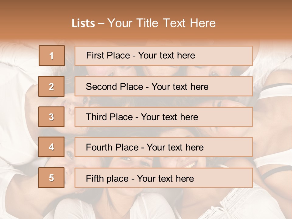 A Group Of Women Laying On Top Of Each Other PowerPoint Template