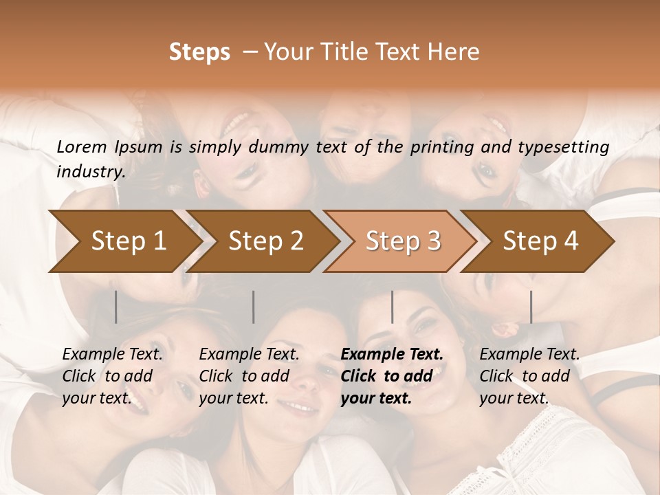 A Group Of Women Laying On Top Of Each Other PowerPoint Template