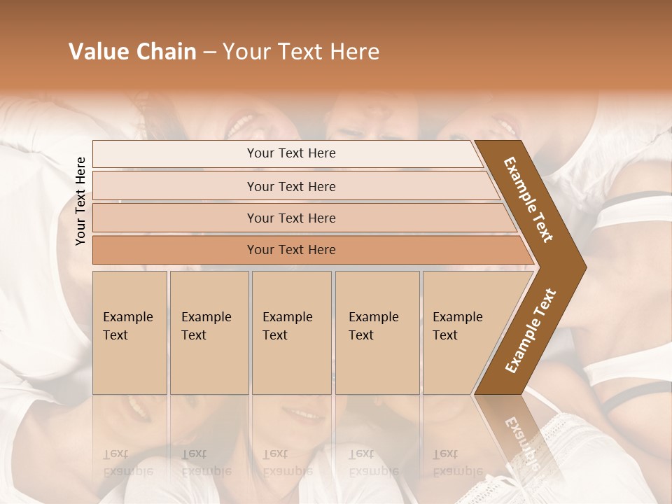 A Group Of Women Laying On Top Of Each Other PowerPoint Template
