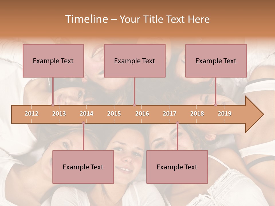 A Group Of Women Laying On Top Of Each Other PowerPoint Template