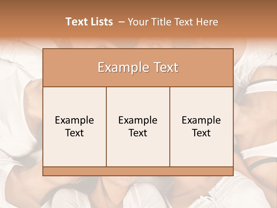 A Group Of Women Laying On Top Of Each Other PowerPoint Template