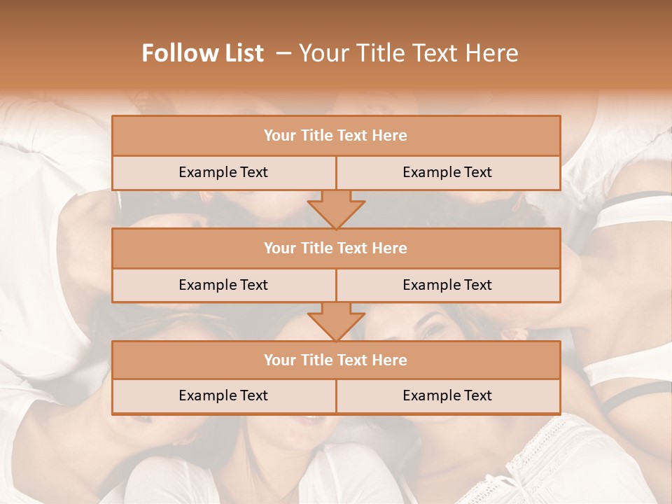 A Group Of Women Laying On Top Of Each Other PowerPoint Template