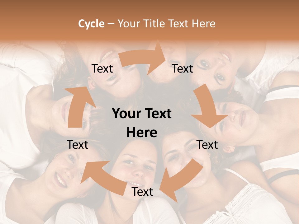 A Group Of Women Laying On Top Of Each Other PowerPoint Template