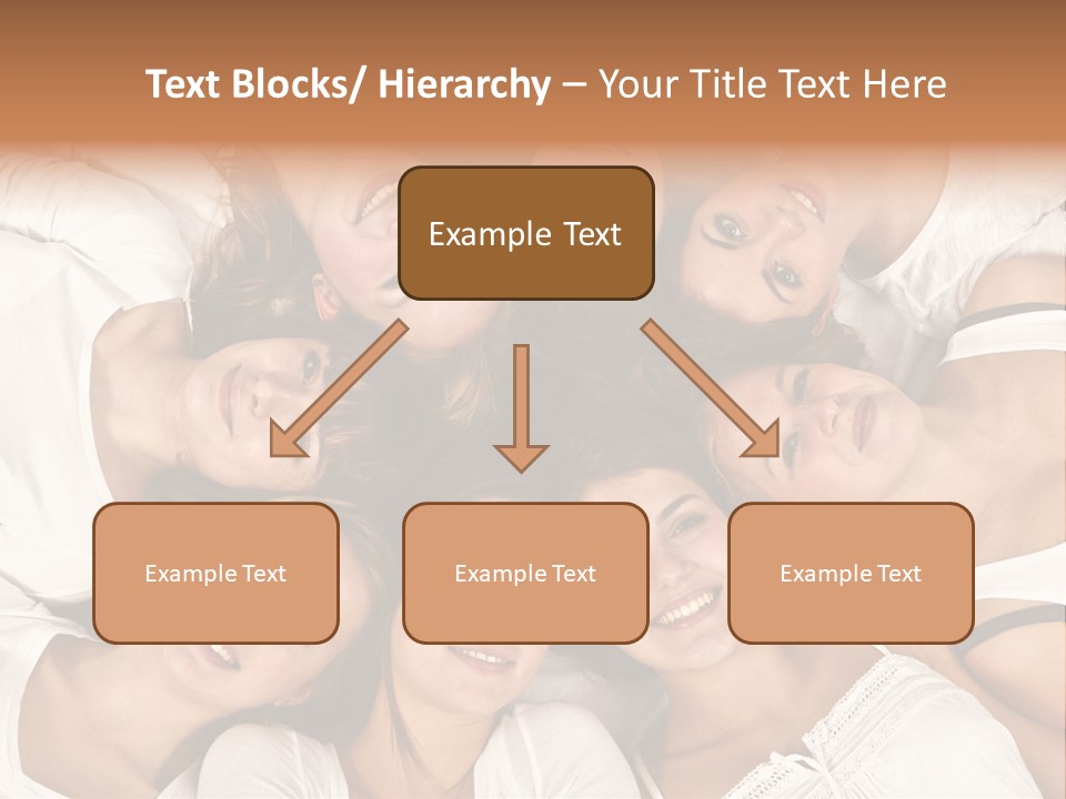 A Group Of Women Laying On Top Of Each Other PowerPoint Template