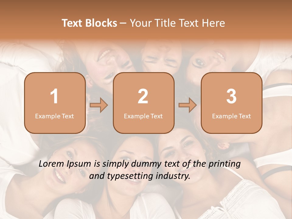 A Group Of Women Laying On Top Of Each Other PowerPoint Template