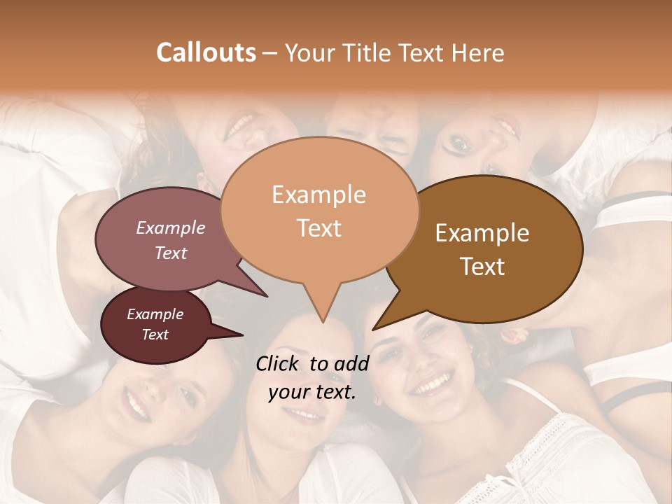 A Group Of Women Laying On Top Of Each Other PowerPoint Template