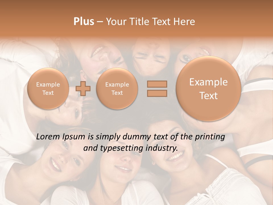 A Group Of Women Laying On Top Of Each Other PowerPoint Template
