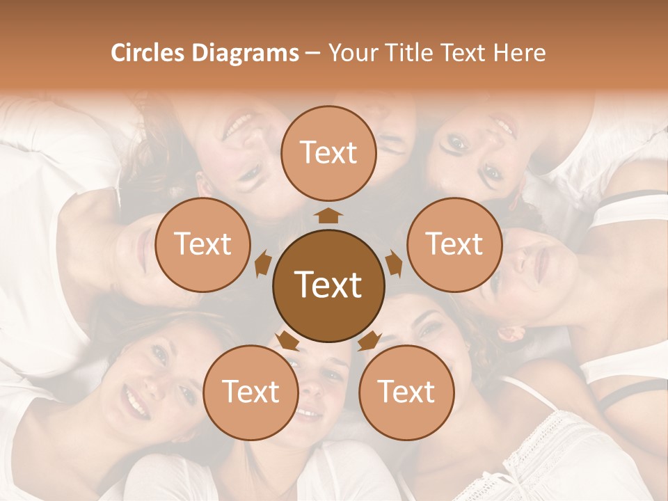 A Group Of Women Laying On Top Of Each Other PowerPoint Template