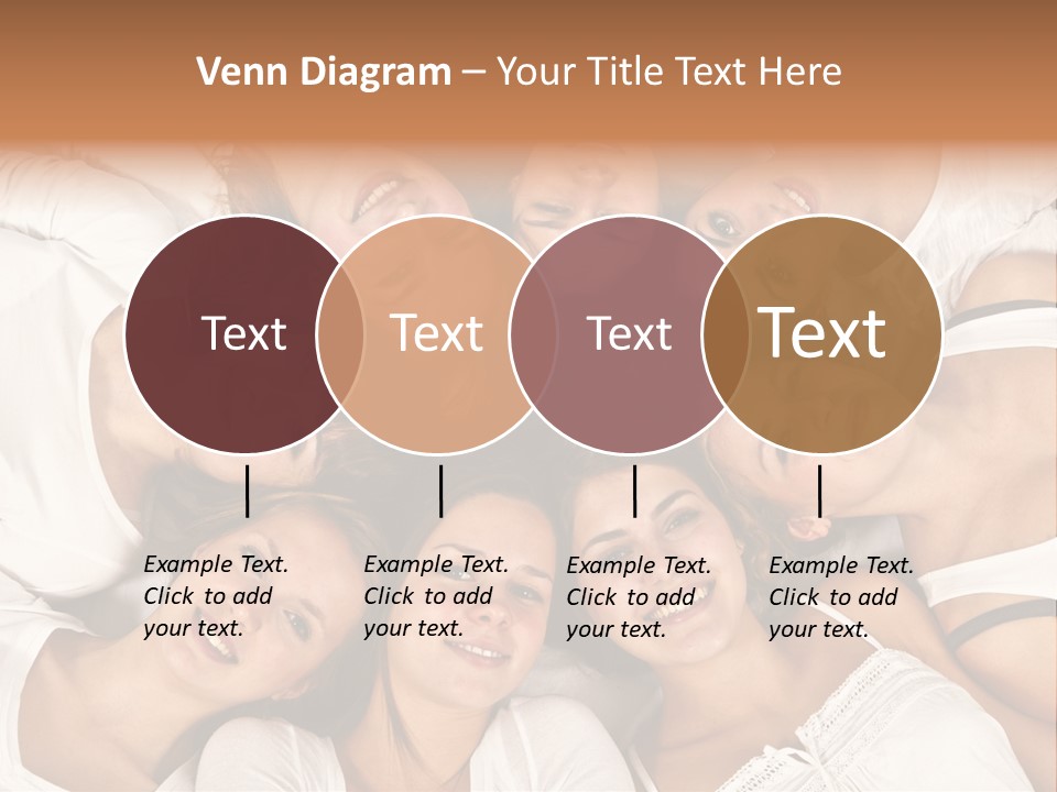 A Group Of Women Laying On Top Of Each Other PowerPoint Template