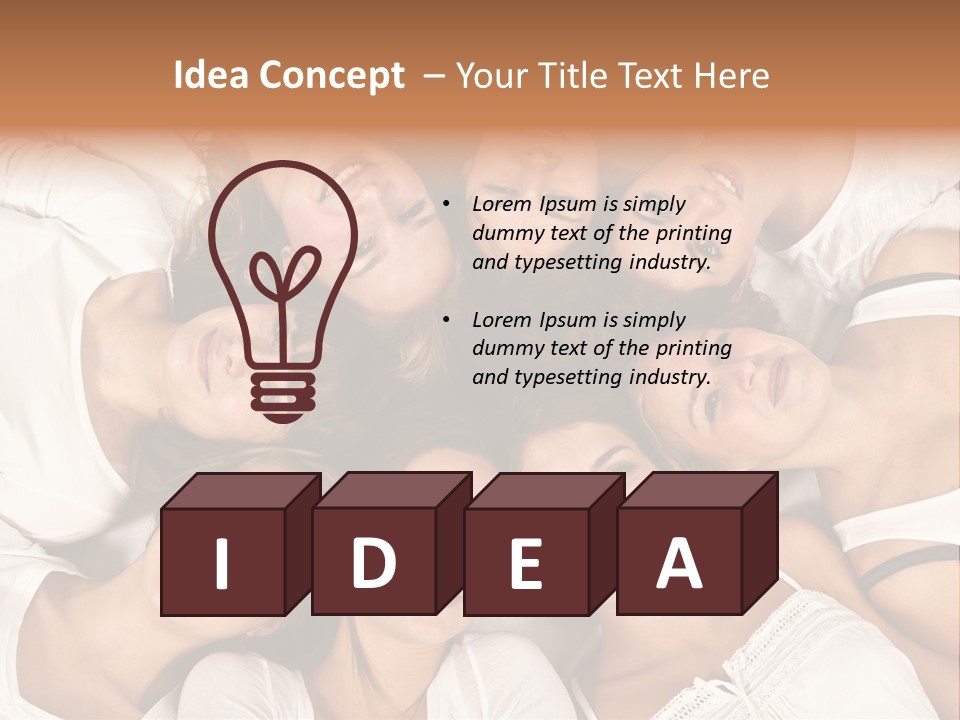 A Group Of Women Laying On Top Of Each Other PowerPoint Template