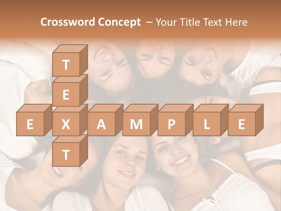 A Group Of Women Laying On Top Of Each Other PowerPoint Template