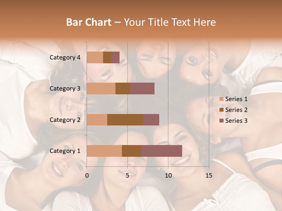 A Group Of Women Laying On Top Of Each Other PowerPoint Template