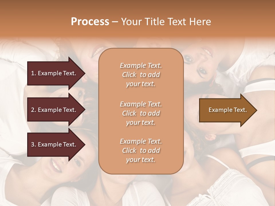 A Group Of Women Laying On Top Of Each Other PowerPoint Template